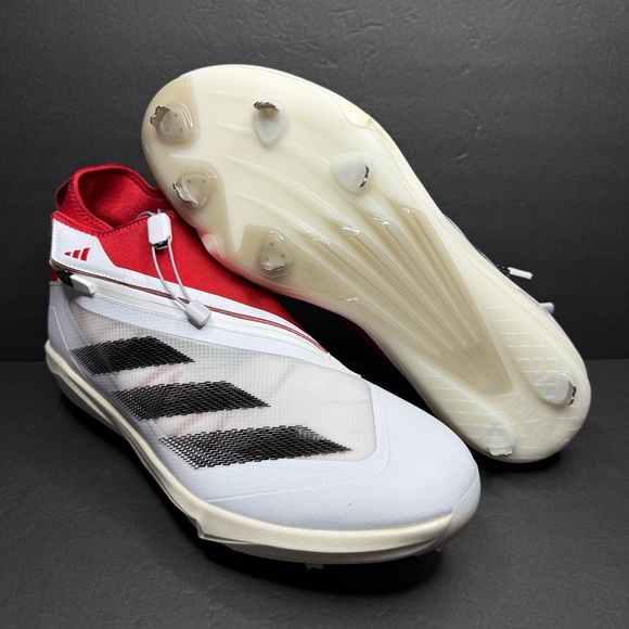 Adidas Adizero Impact+ BSB Zip Up Baseball Cleats White/Red IH2536 Men’s Size 14 adidas Men main image 4
